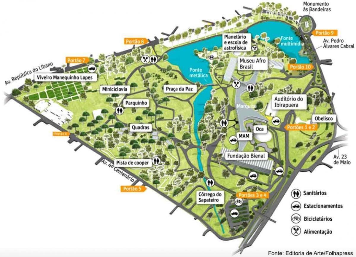 São Paulo park karta