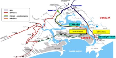 São Paulo båt karta