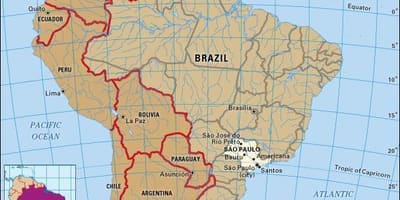 São Paulo geografisk karta