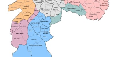 São Paulo närheten karta