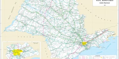 São Paulo-regionen karta